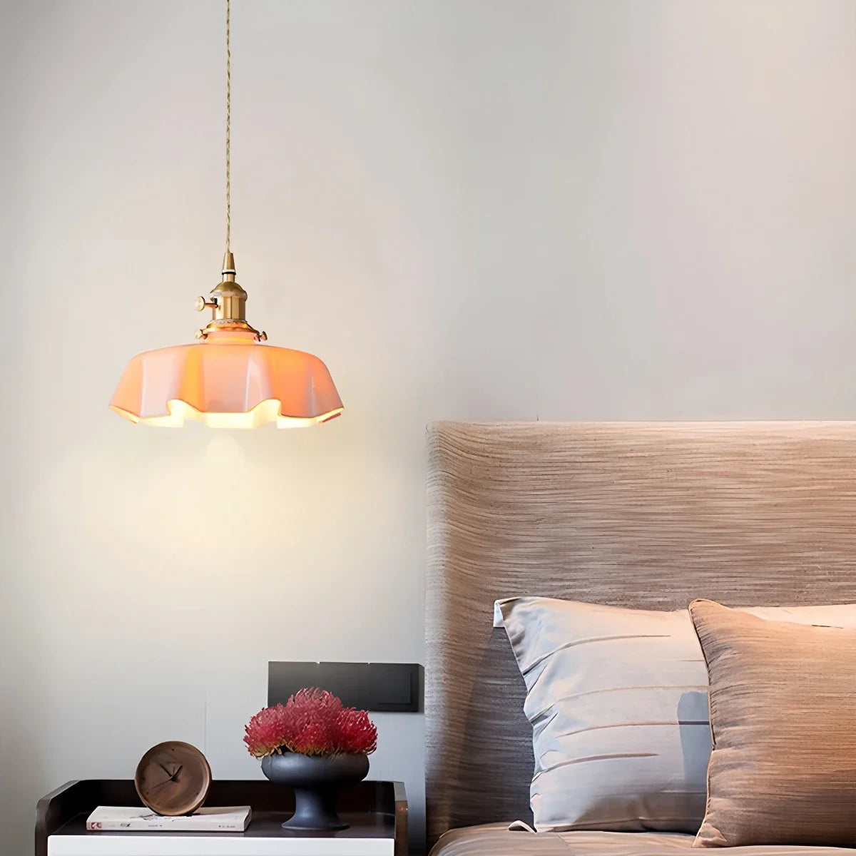 Feyran Retro Coloured Glass Pendant Light for Kitchen