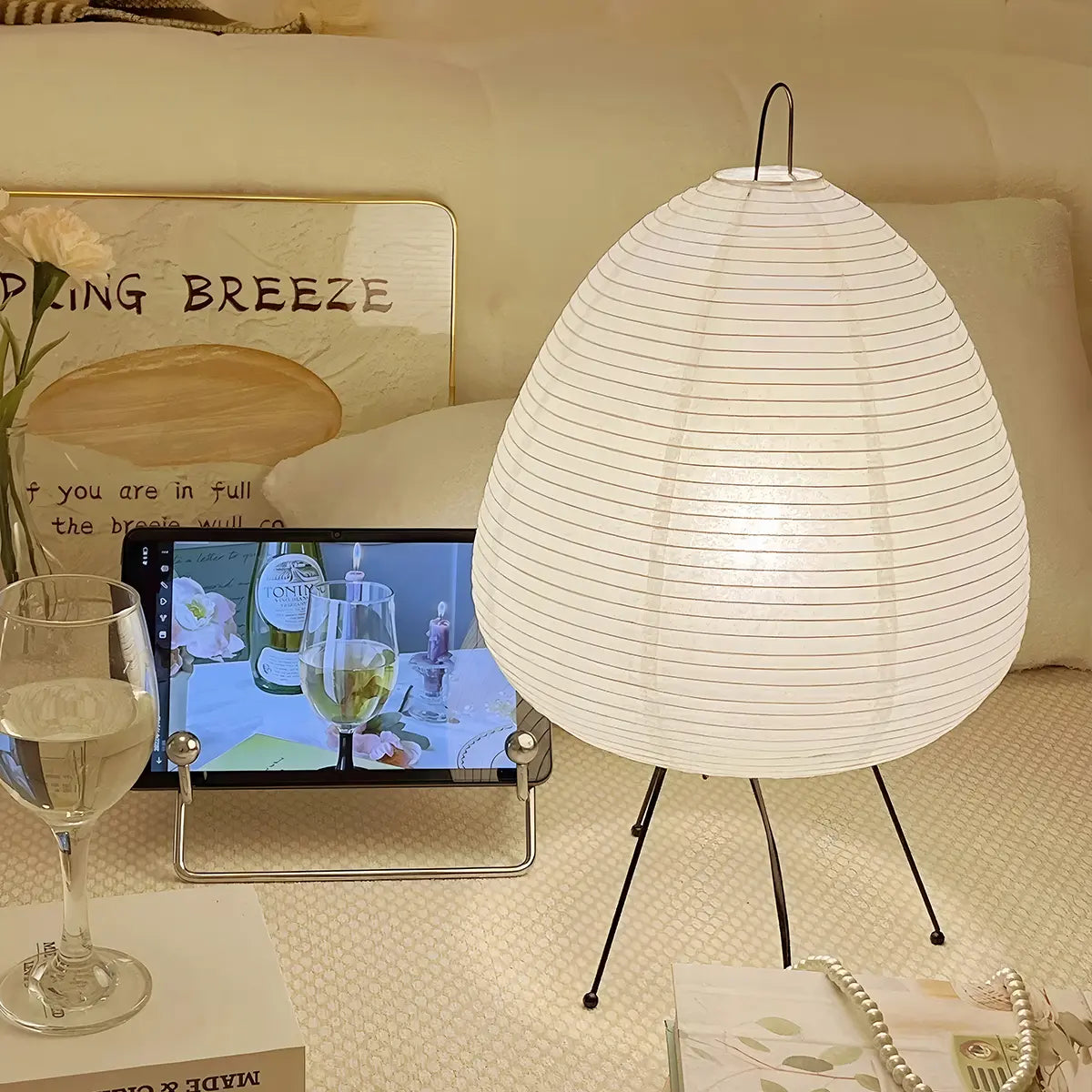Feyran Rice Paper Art Floor & Table Lamp