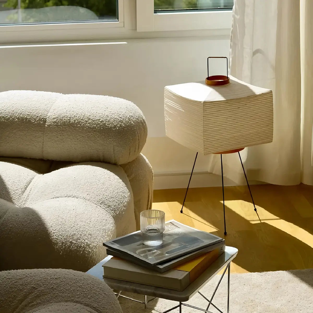 Feyran Rice Paper Art Floor & Table Lamp