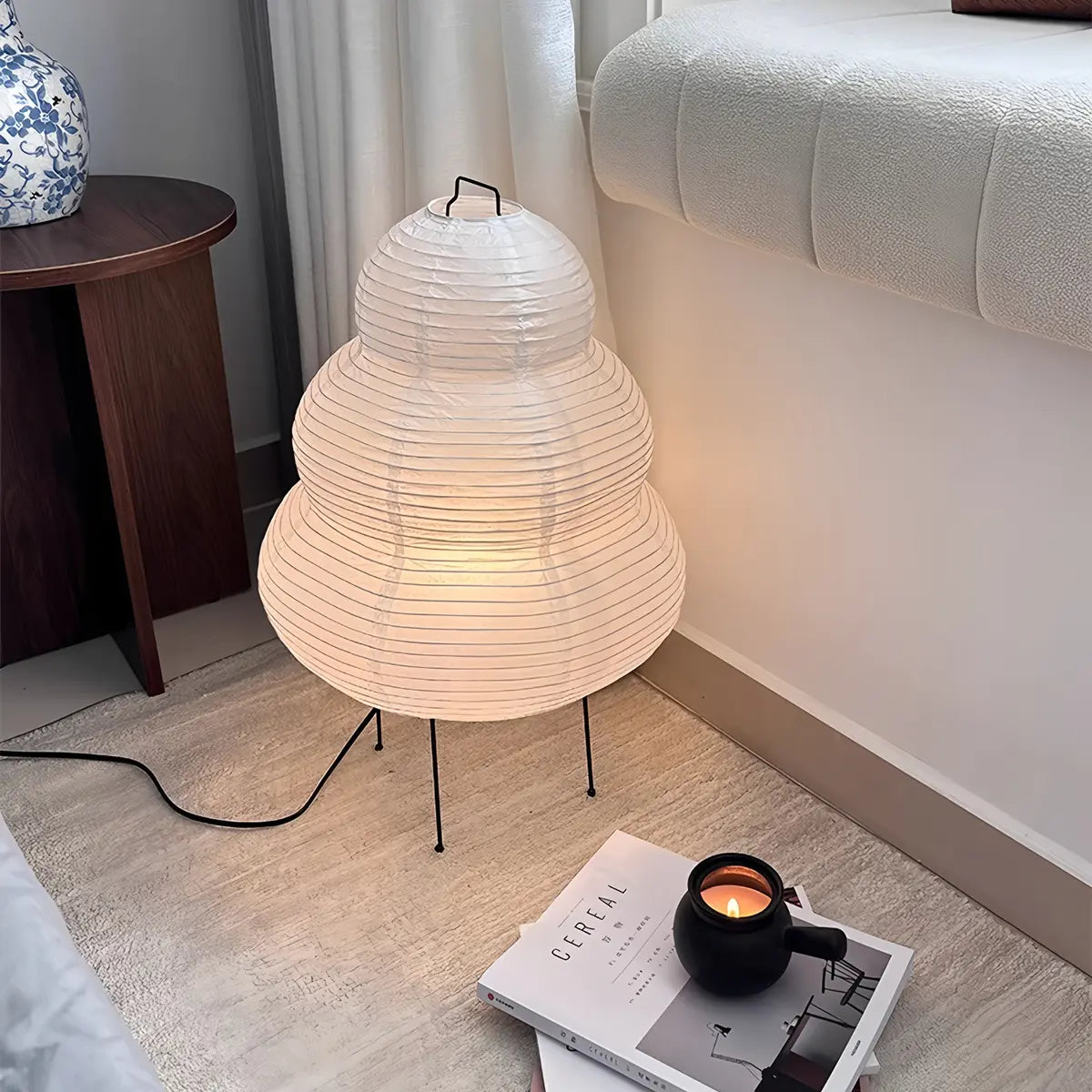 Feyran Rice Paper Art Floor & Table Lamp