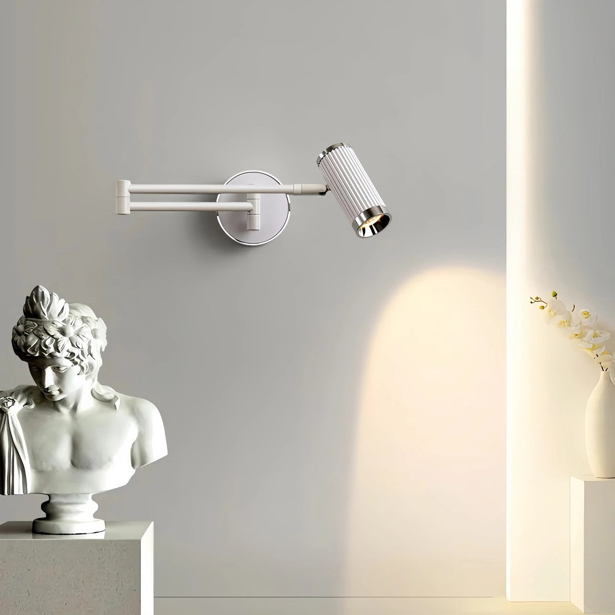 Feyran Roman Column Wall Sconce for Bedroom