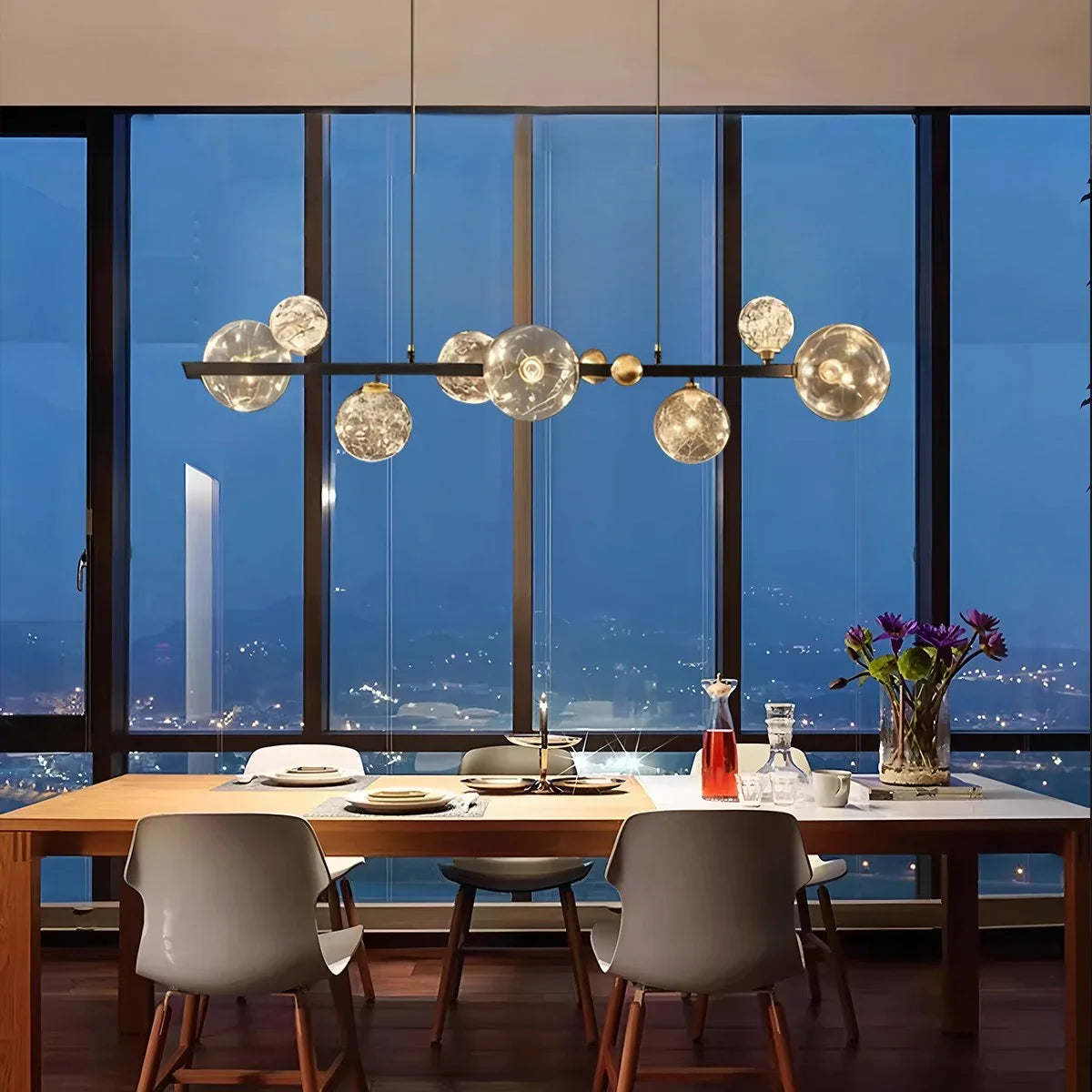 Feyran Robina Bubble Glass Chandelier for Living Room