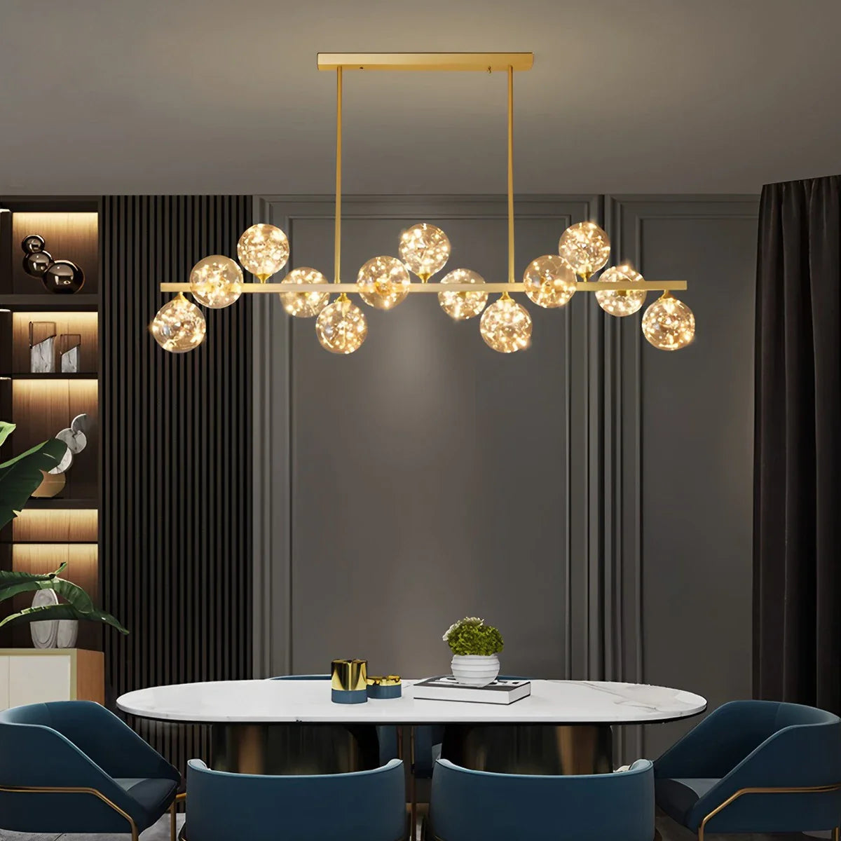 Feyran Robina Bubble Glass Chandelier for Living Room