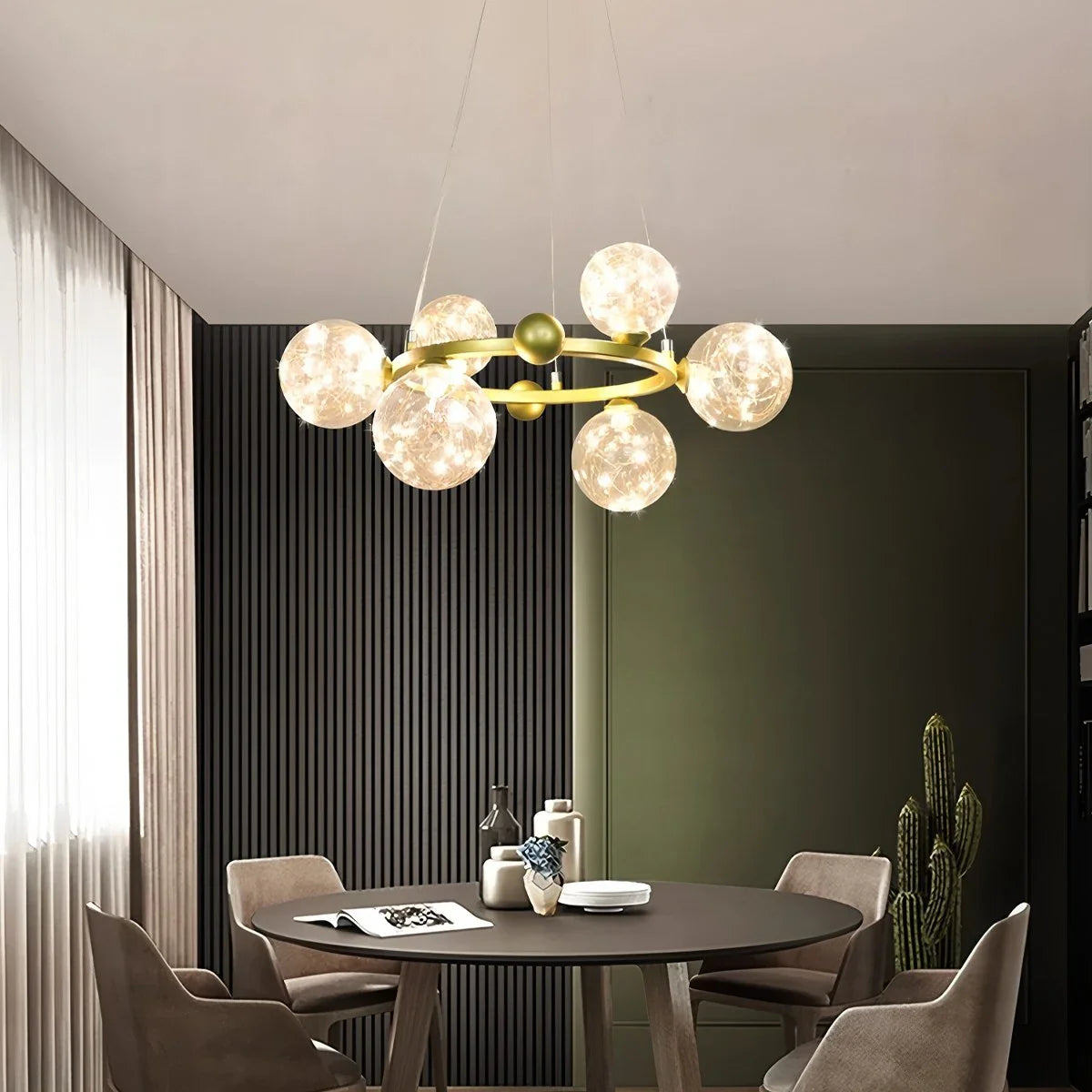 Feyran Robina Bubble Glass Chandelier for Living Room