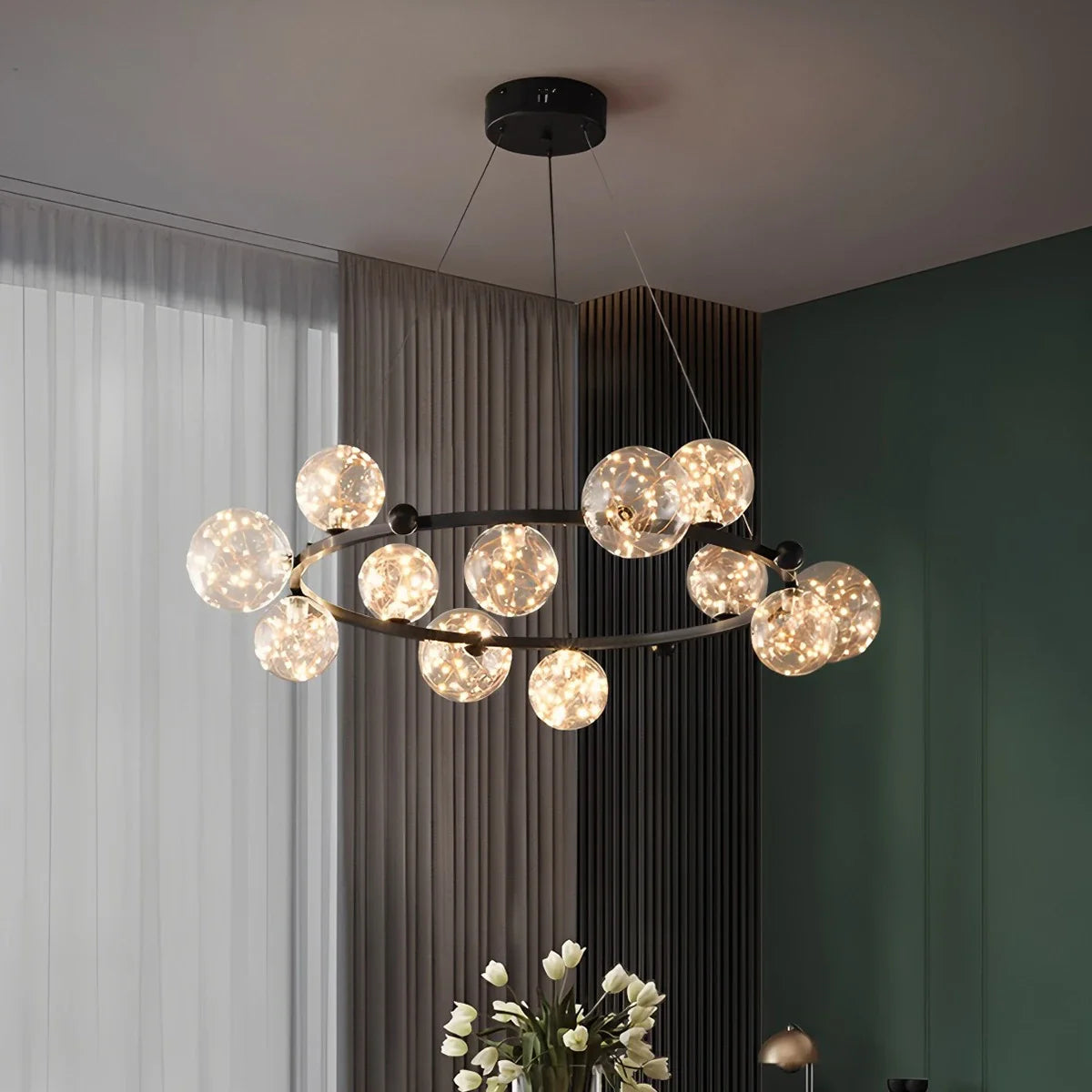 Feyran Robina Bubble Glass Chandelier for Living Room