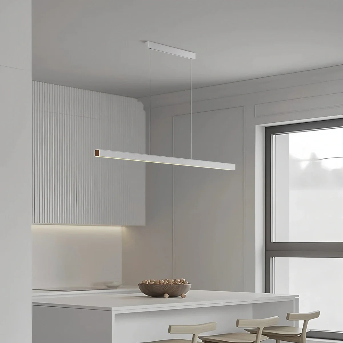 Feyran Roman Column Linear Pendant Light for Kitchen