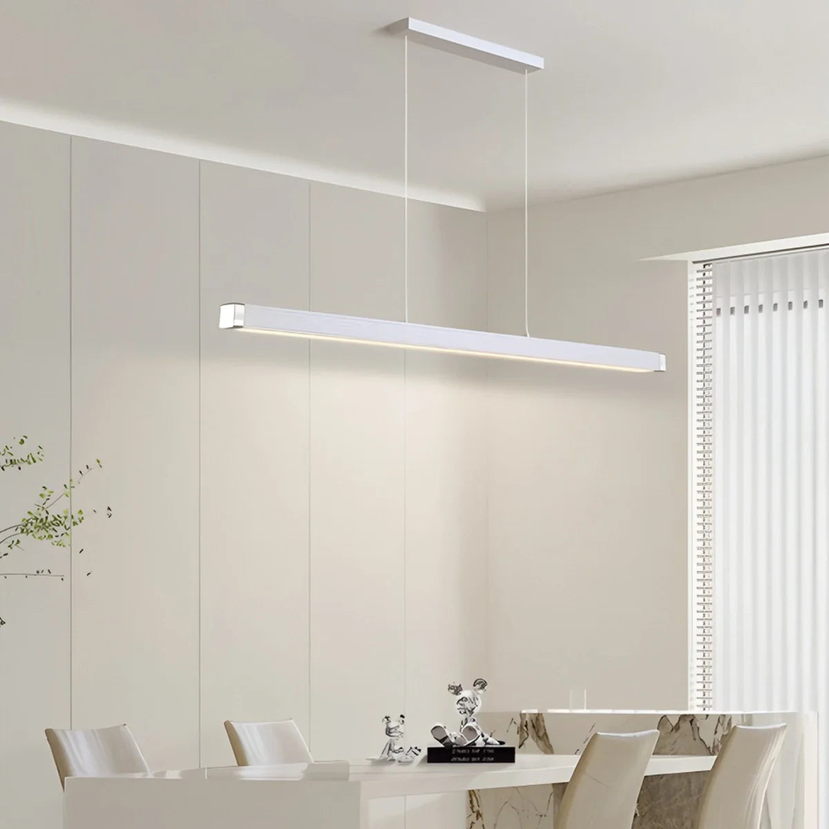 Feyran Roman Column Linear Pendant Light for Kitchen