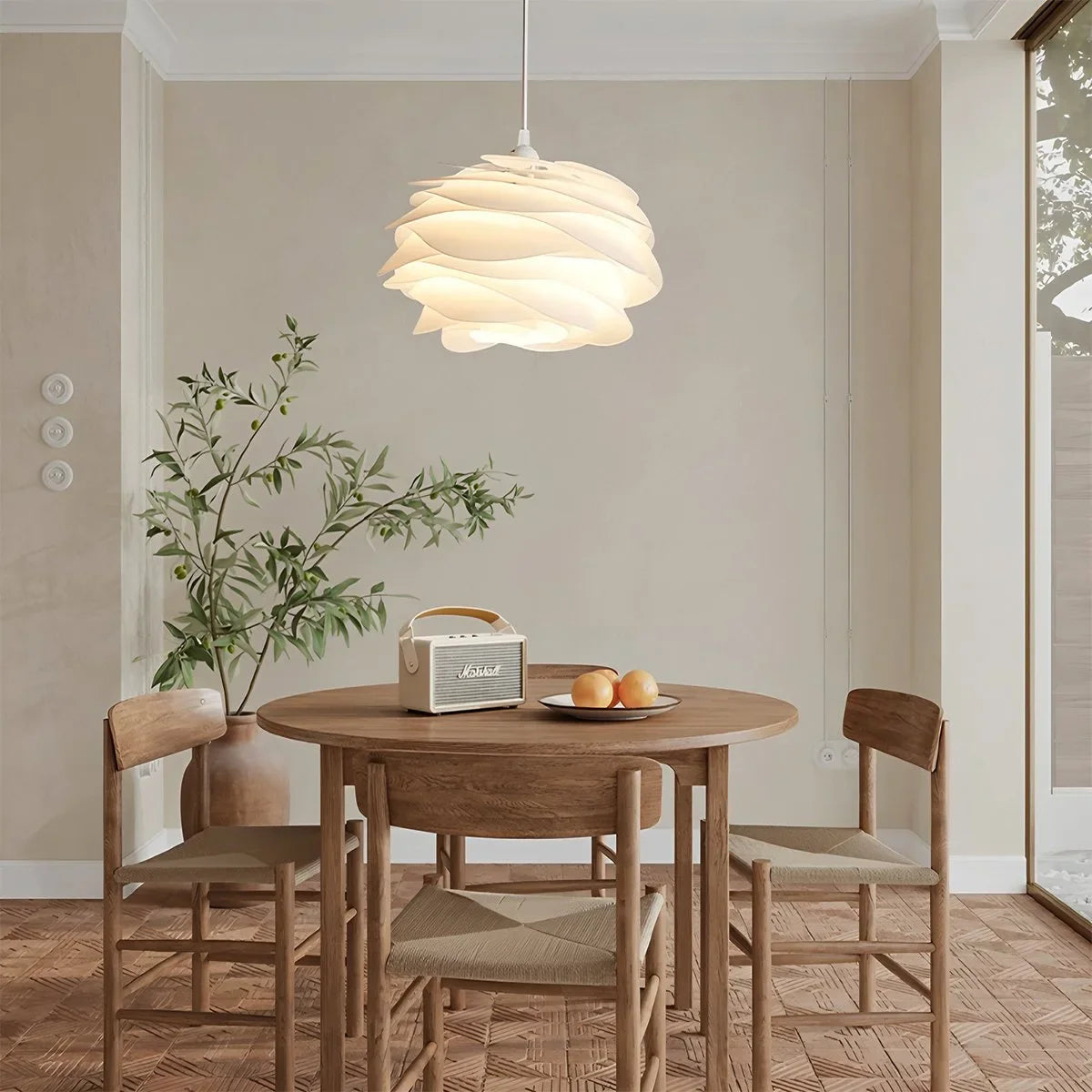 Feyran Rose Floral Pendant Light for Bedroom
