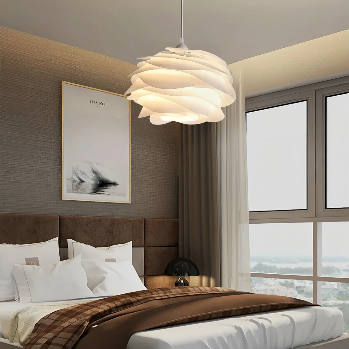 Feyran Rose Floral Pendant Light for Bedroom