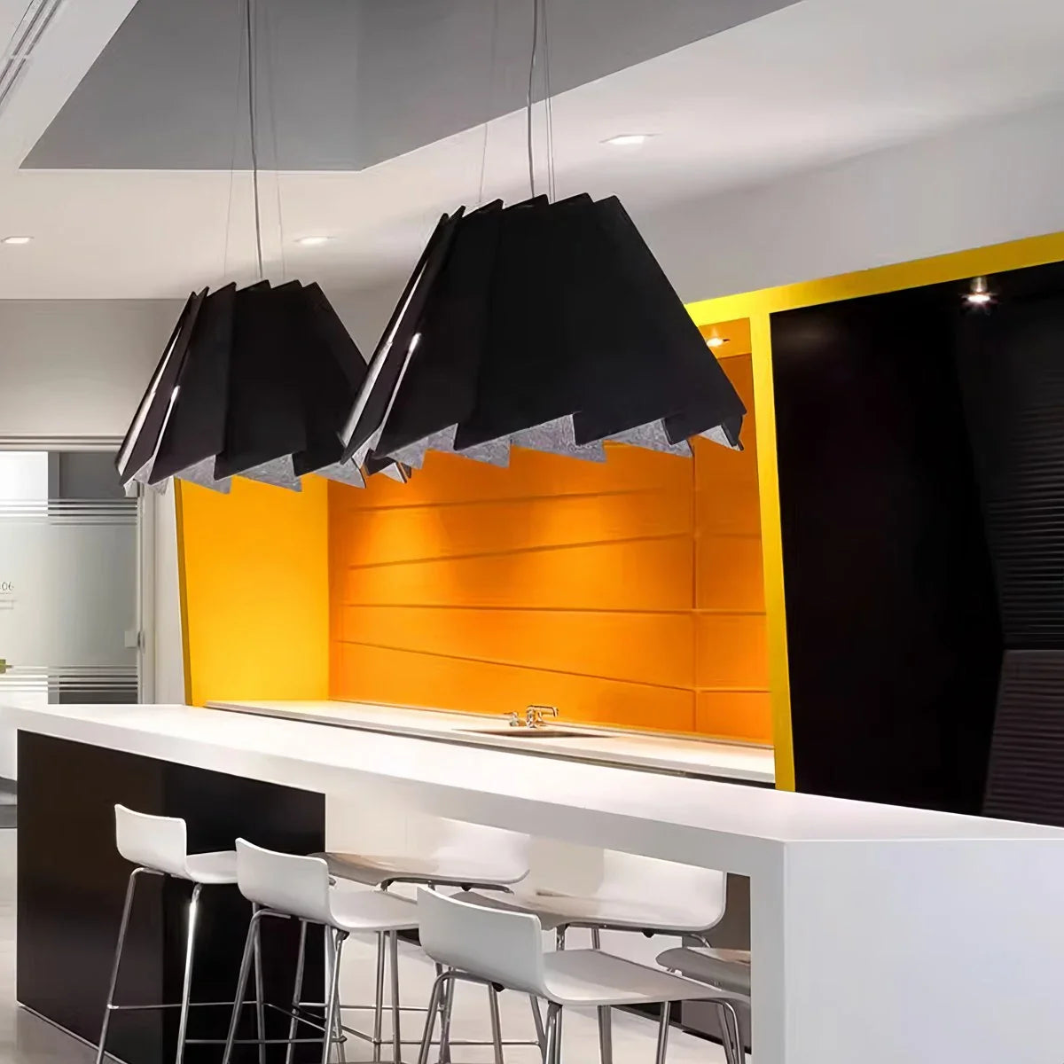 Feyran Rotating Leaf Acoustic Pendant Light for Living Room Office