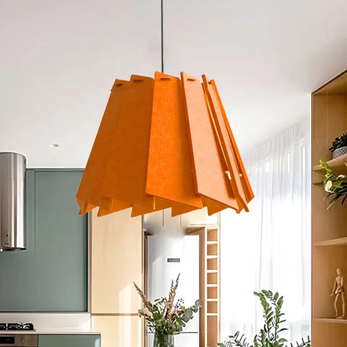 Feyran Rotating Leaf Acoustic Pendant Light for Living Room Office