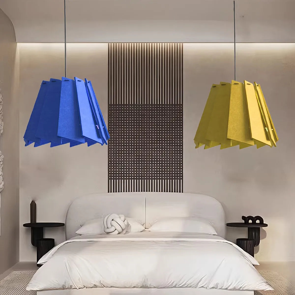 Feyran Rotating Leaf Acoustic Pendant Light for Living Room Office