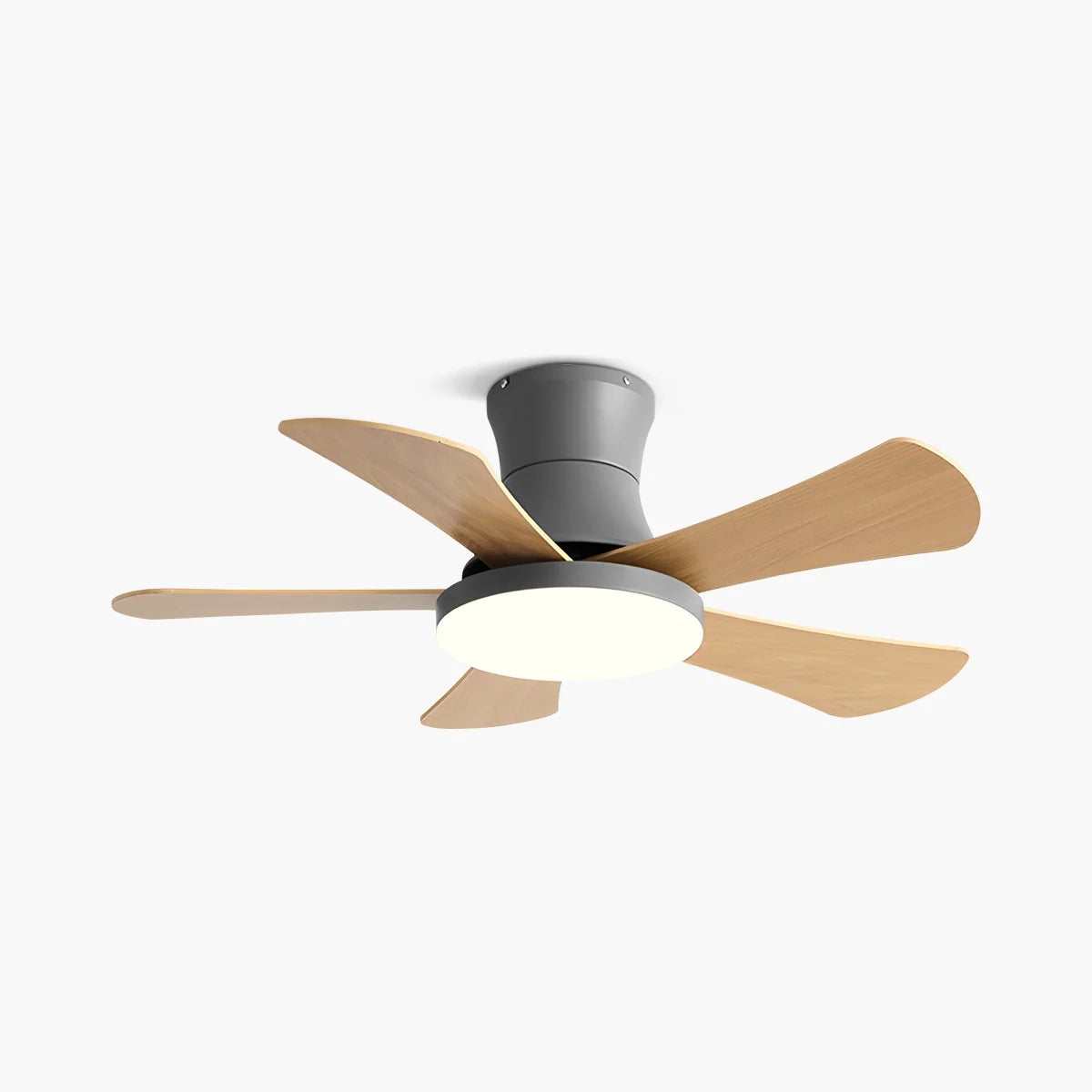 Feyran Scandi Low Profile Ceiling Fan with Light