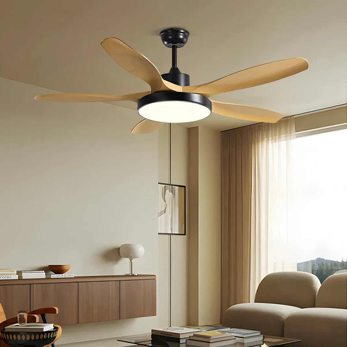 Feyran Scandi Reversible Ceiling Fan with Light