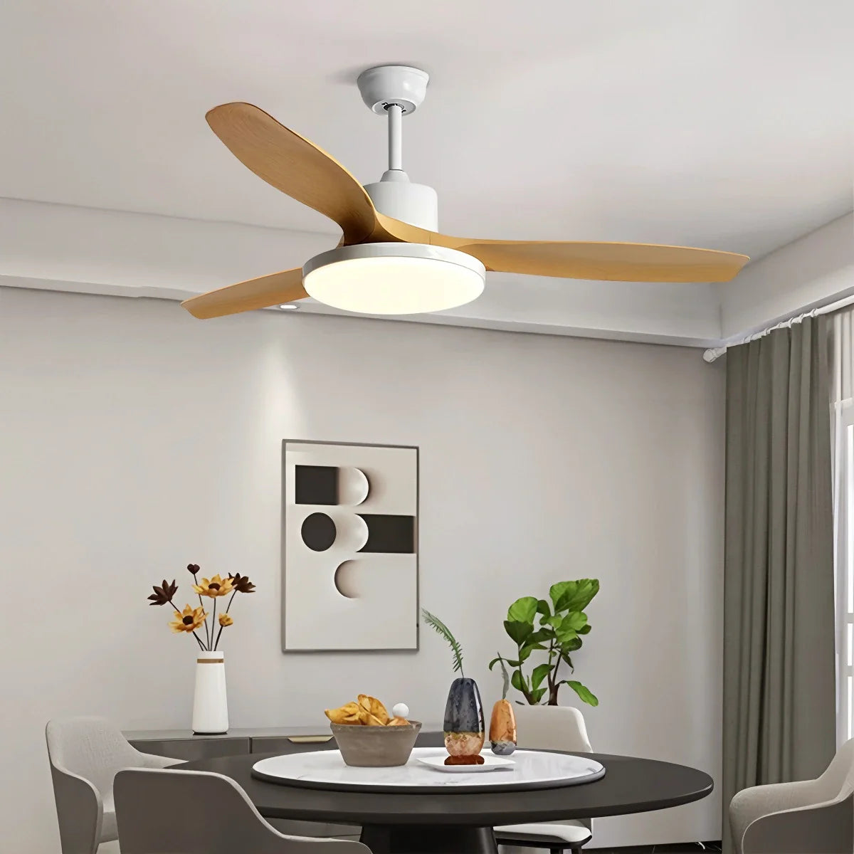 Feyran Scandi Reversible Ceiling Fan with Light