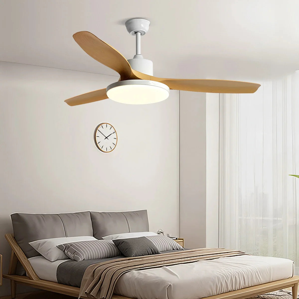 Feyran Scandi Reversible Ceiling Fan with Light