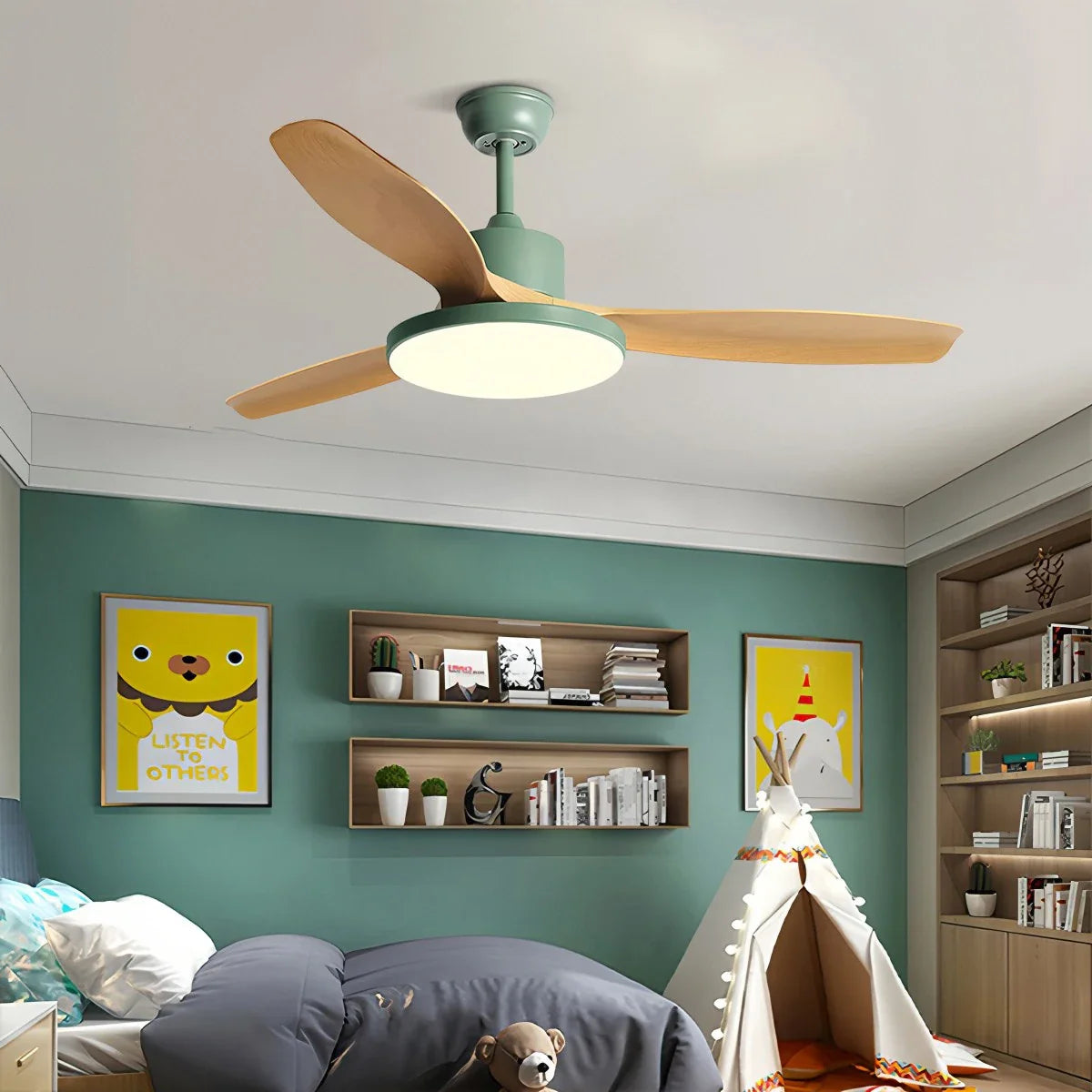 Feyran Scandi Reversible Ceiling Fan with Light