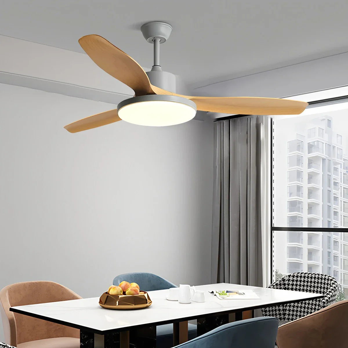 Feyran Scandi Reversible Ceiling Fan with Light