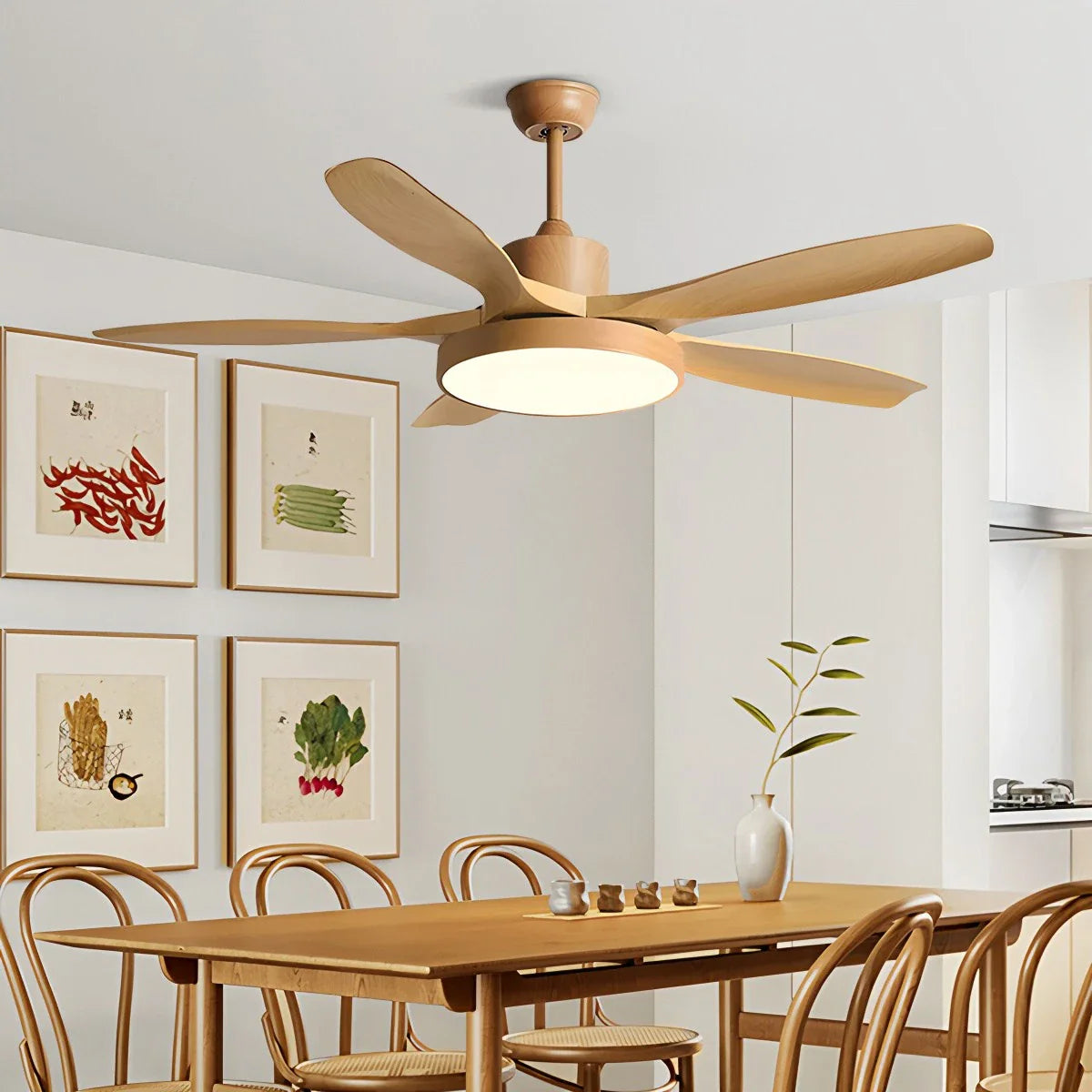 Feyran Scandi Reversible Ceiling Fan with Light