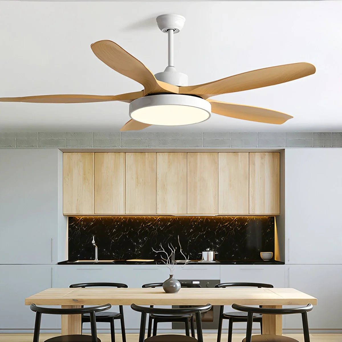 Feyran Scandi Reversible Ceiling Fan with Light
