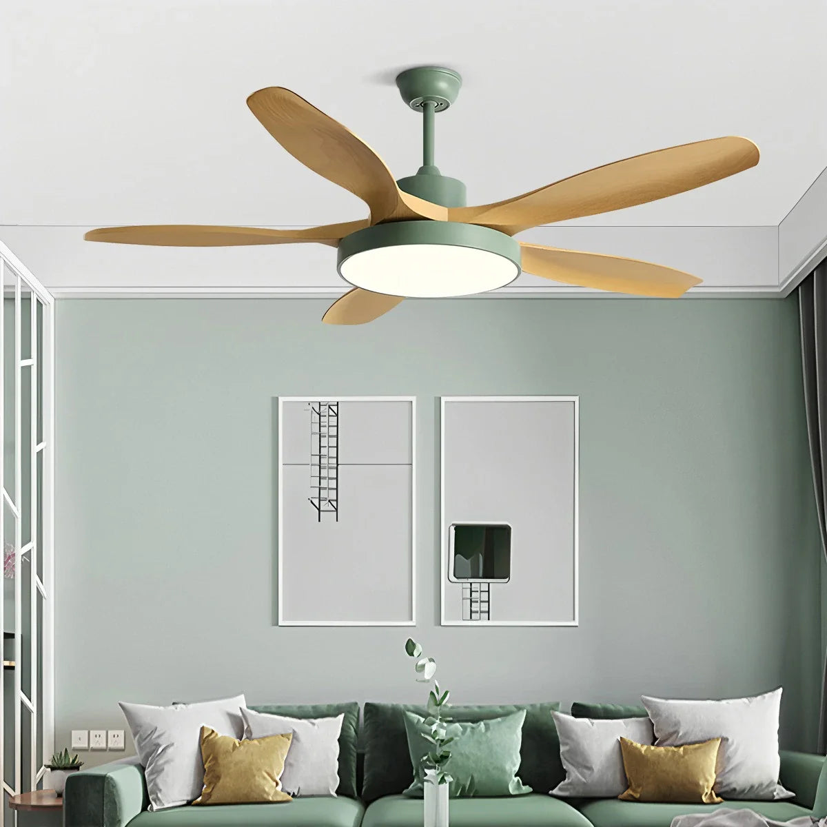 Feyran Scandi Reversible Ceiling Fan with Light