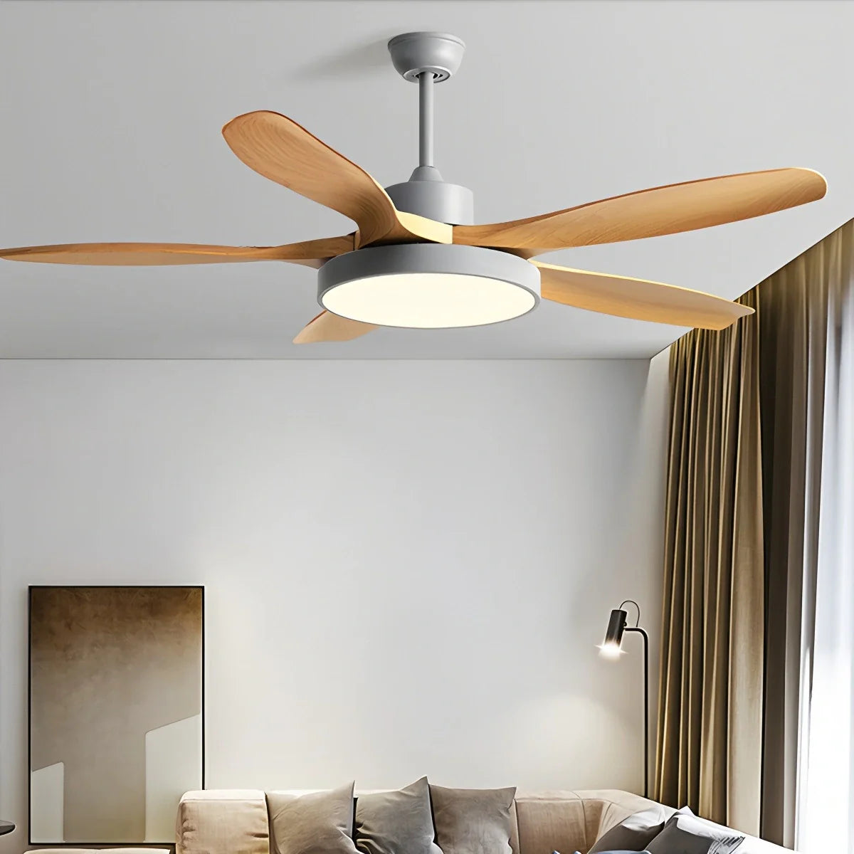 Feyran Scandi Reversible Ceiling Fan with Light