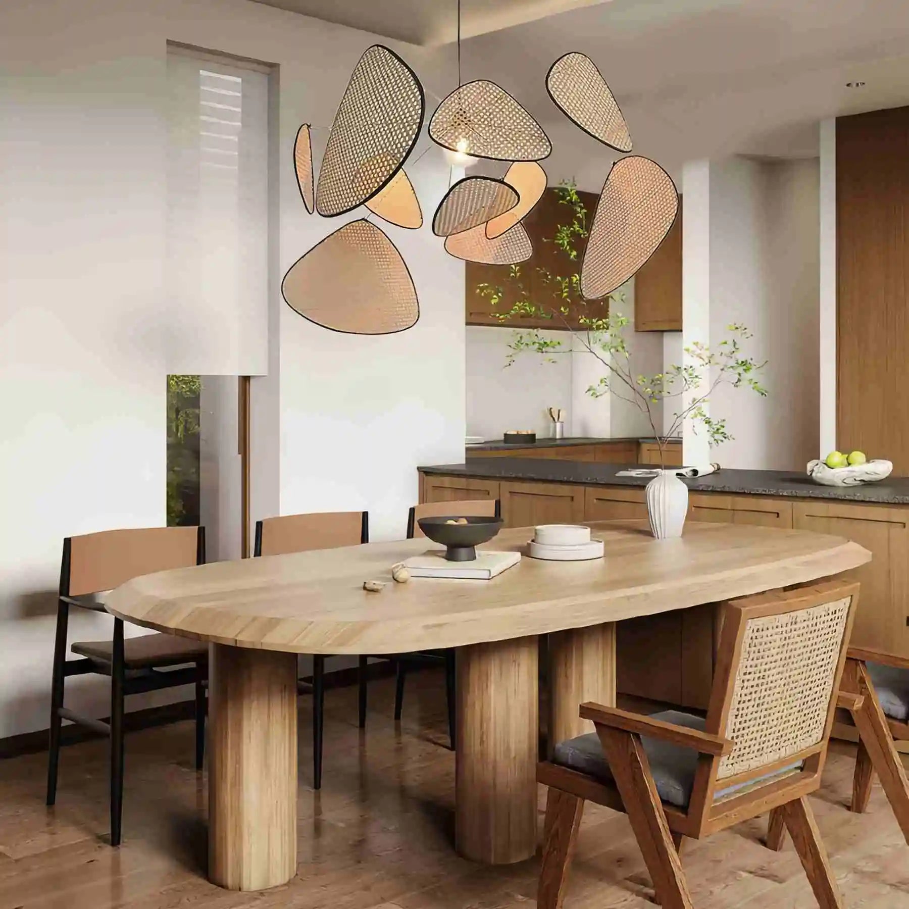 Feyran Screen Cannage Suspension Chandelier