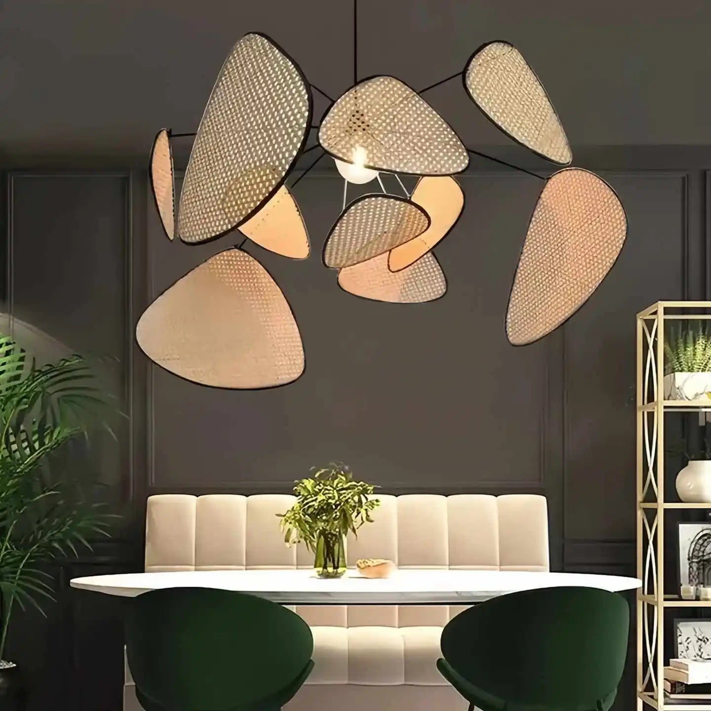 Feyran Screen Cannage Suspension Chandelier
