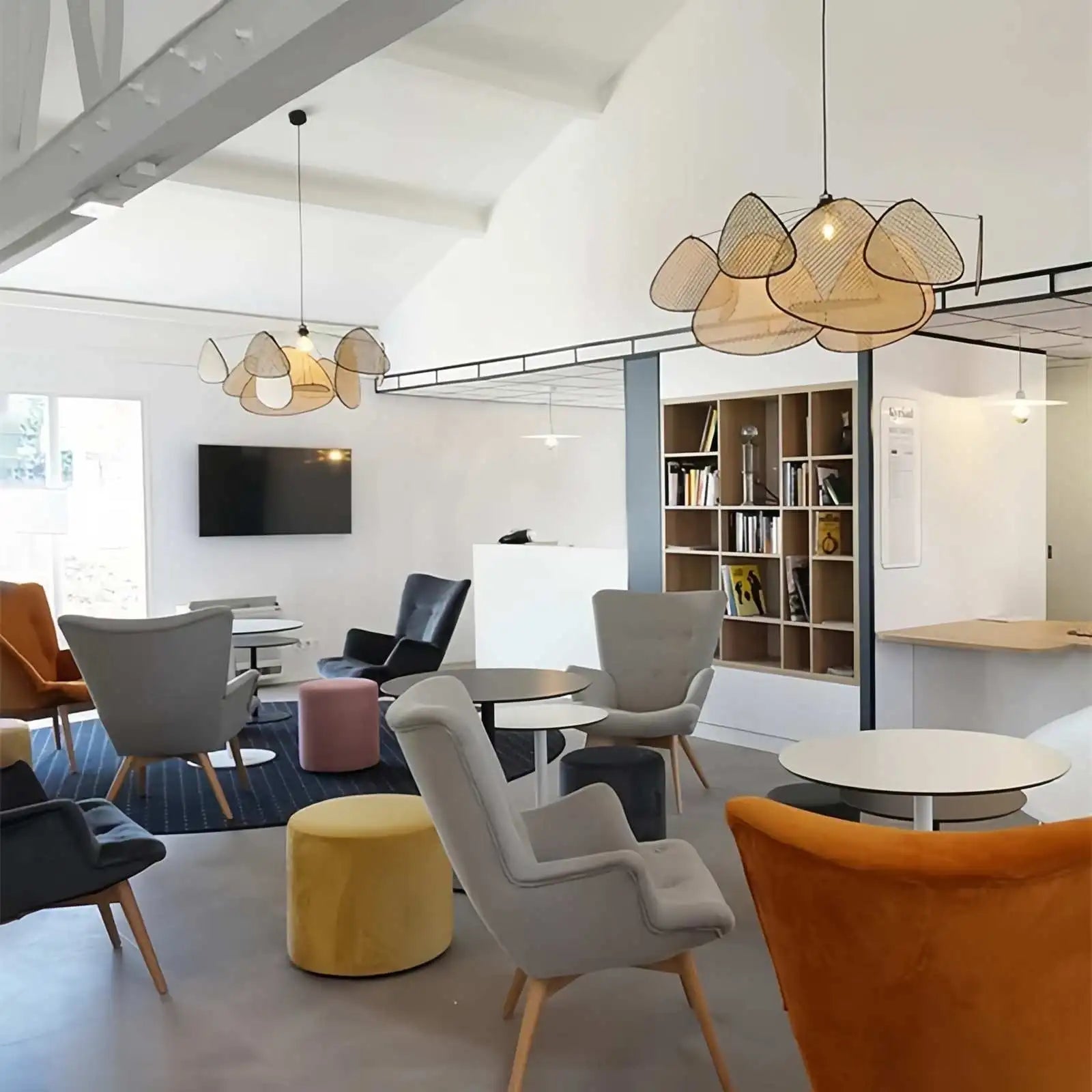 Feyran Screen Cannage Suspension Chandelier