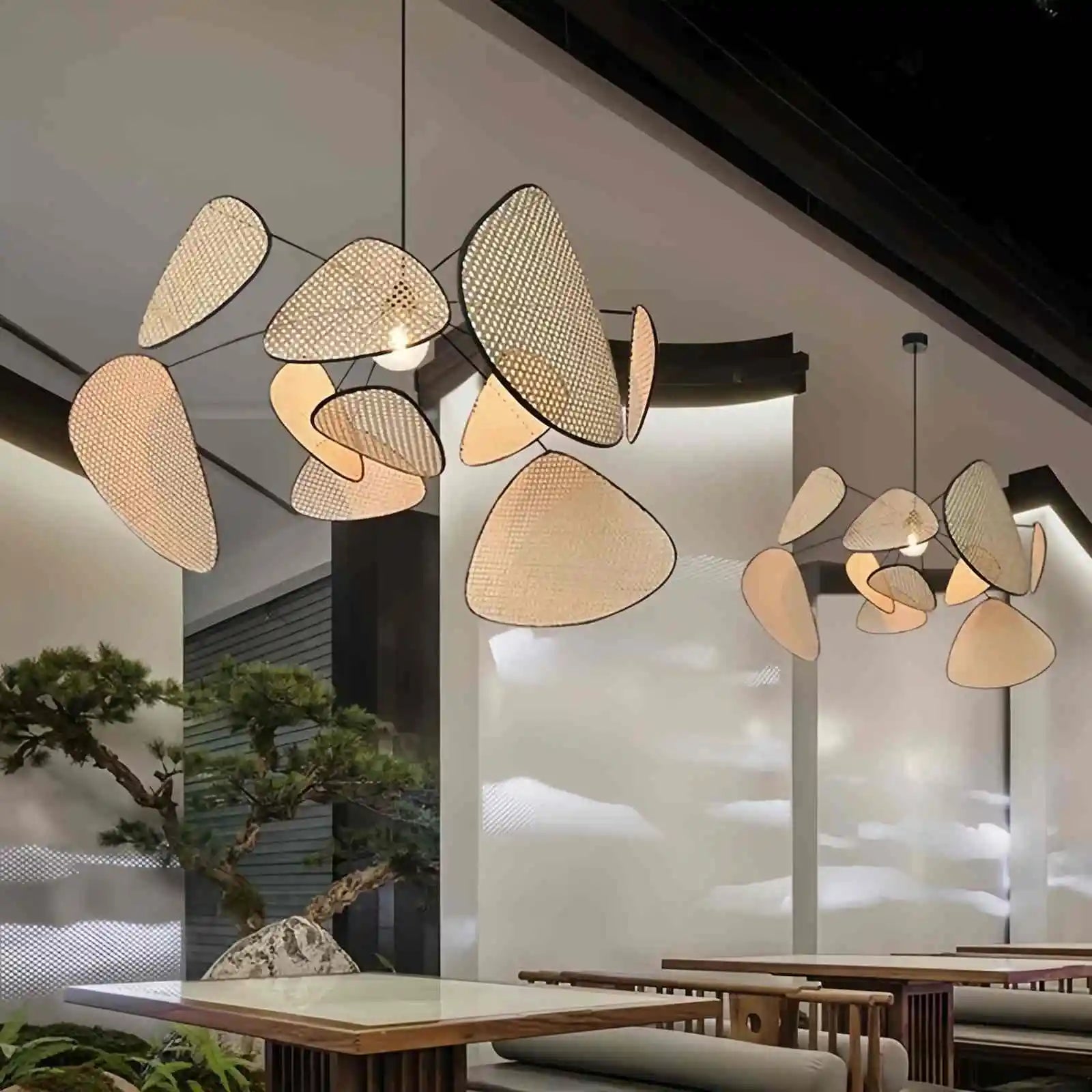 Feyran Screen Cannage Suspension Chandelier