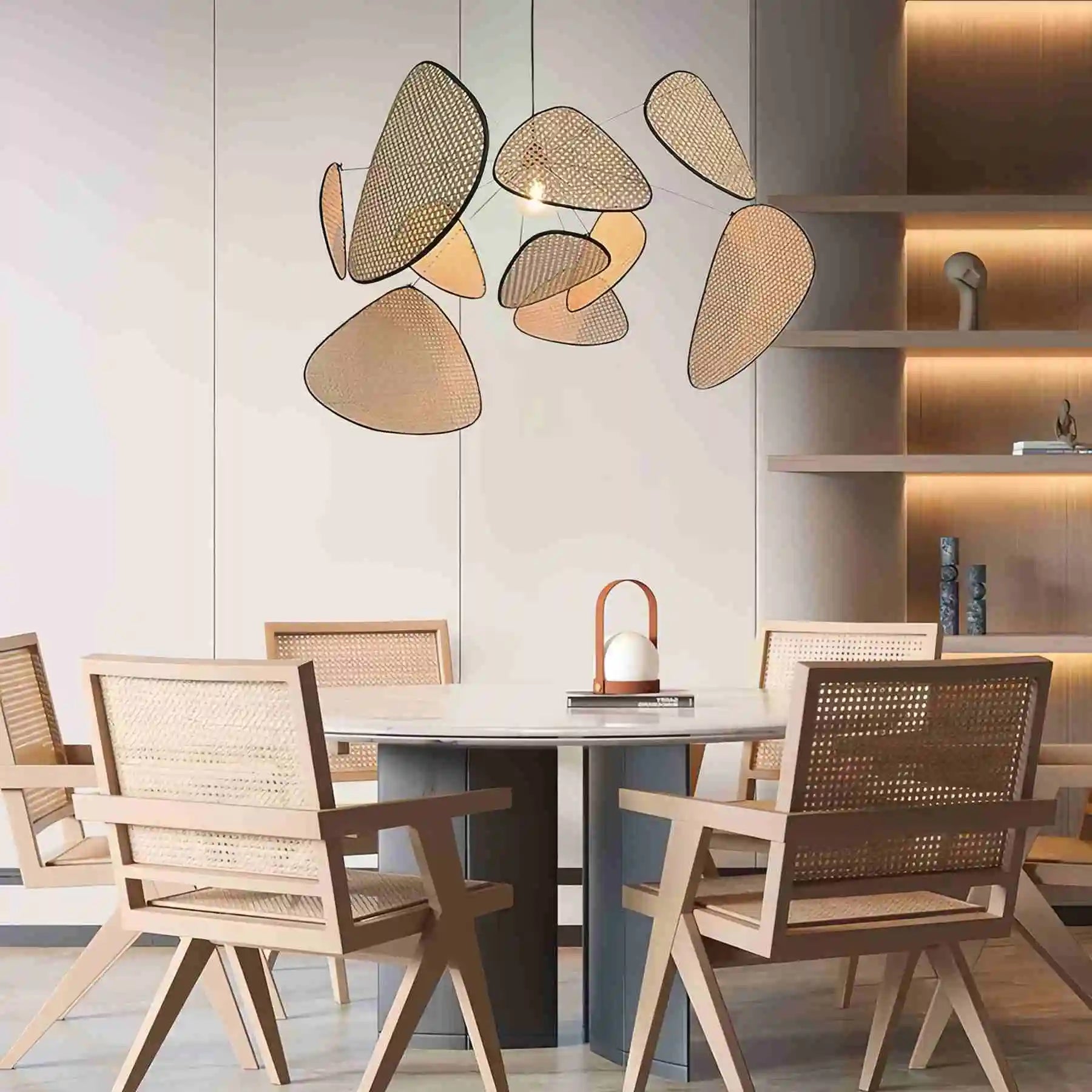 Feyran Screen Cannage Suspension Chandelier