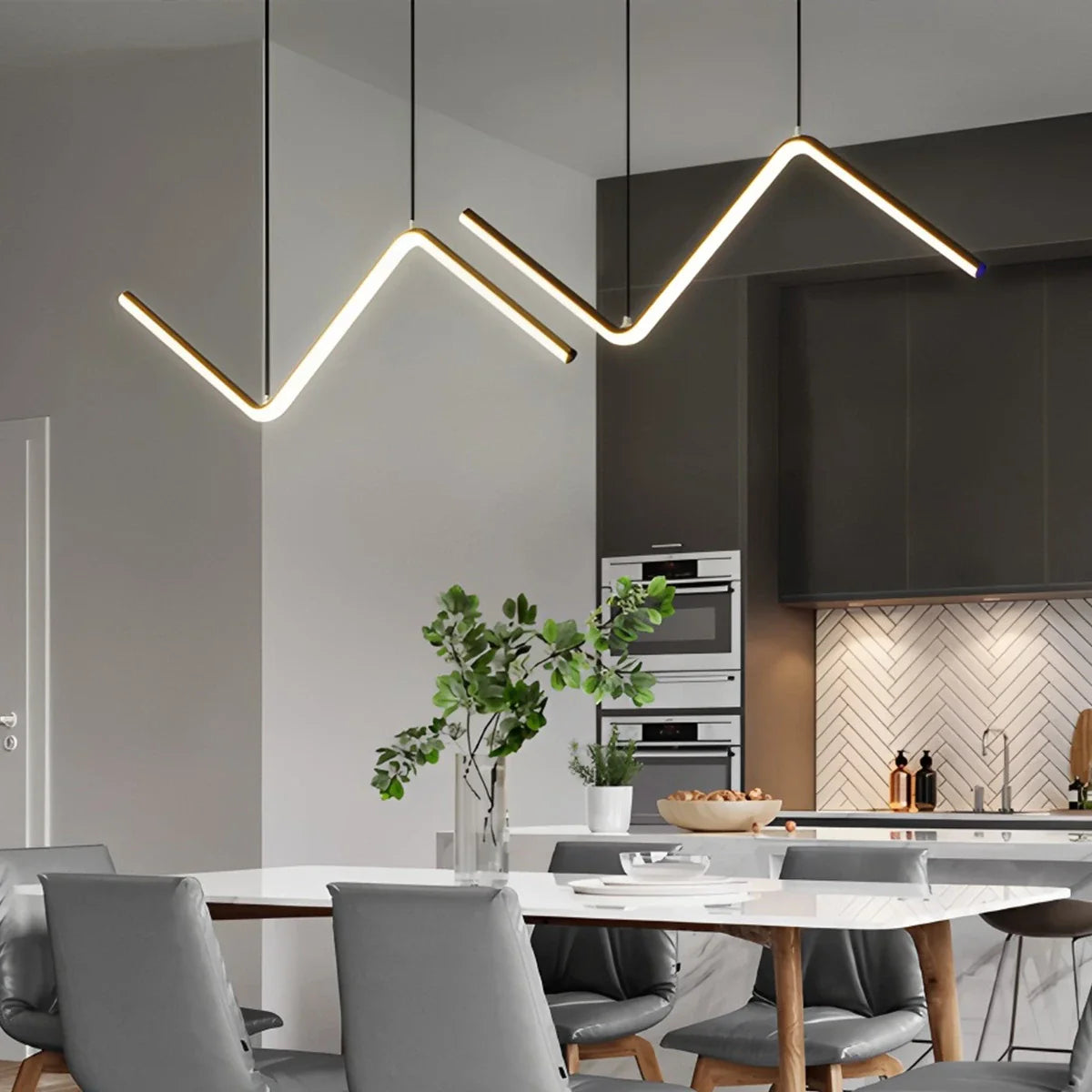 Feyran Serena Z-shaped Pendant Light for Dining Room