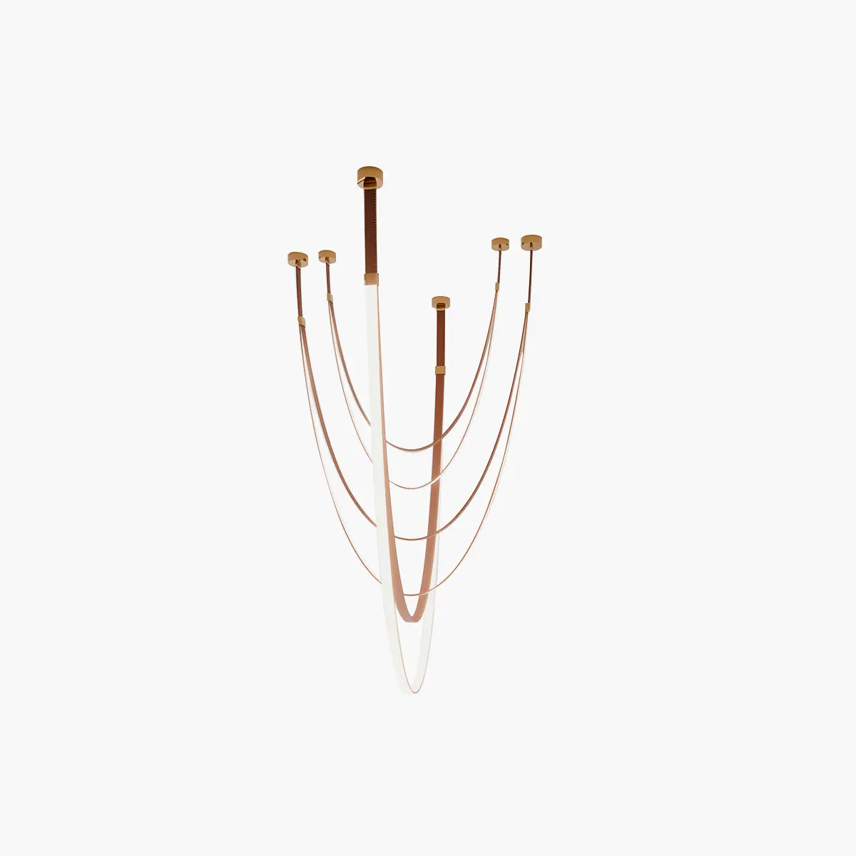 Feyran Shalom Leather Chandelier for Staircase