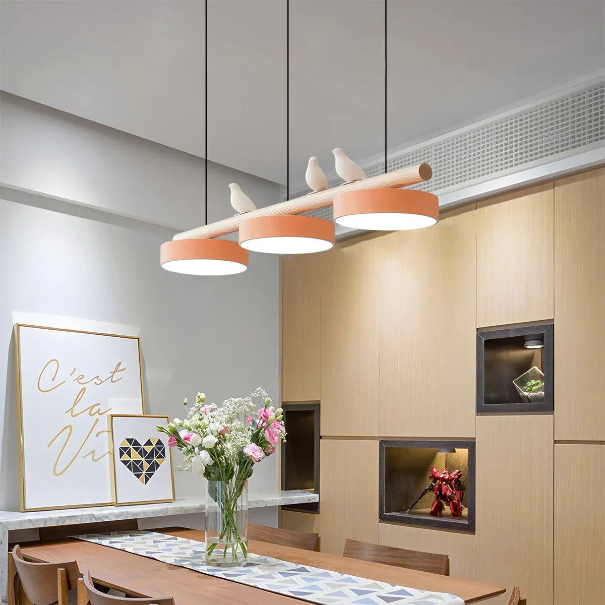 Feyran Sienna Bird Pendant Lamp for Dining Room