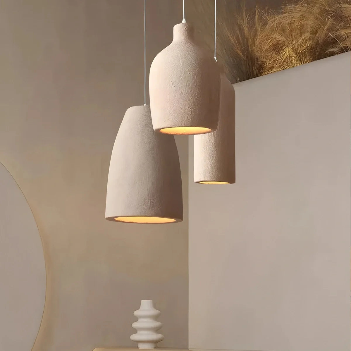 Feyran Simple Gypsum Pendant Lights for Dining Room