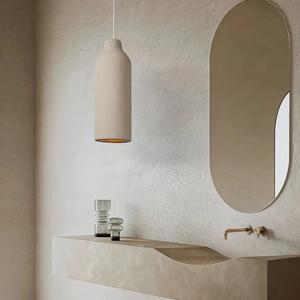 Feyran Simple Gypsum Pendant Lights for Dining Room
