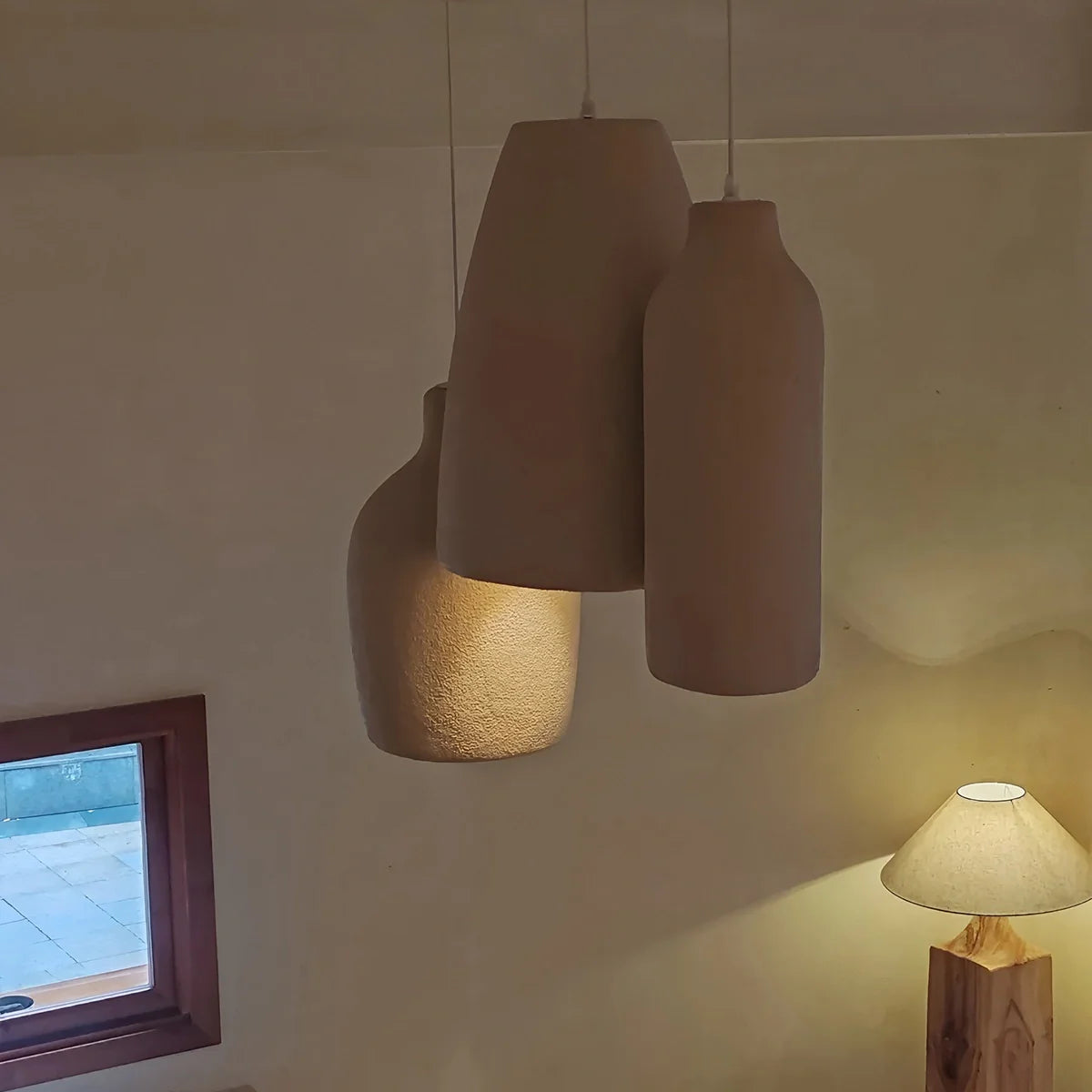 Feyran Simple Gypsum Pendant Lights for Dining Room
