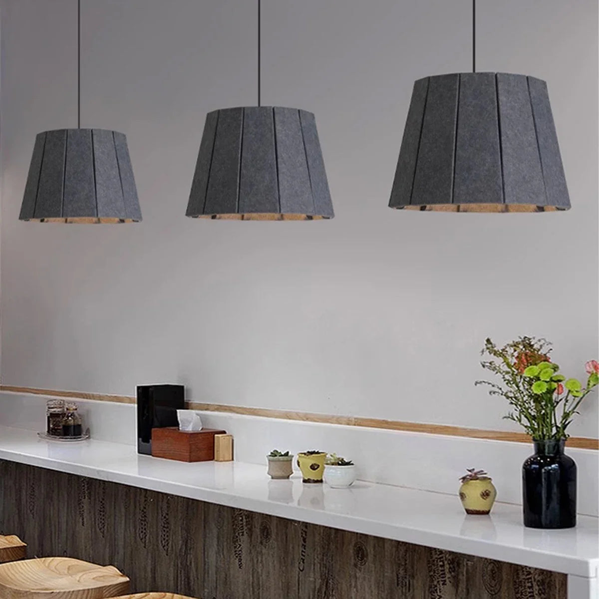 Feyran Splicing Board Circular Acoustic Pendant Light