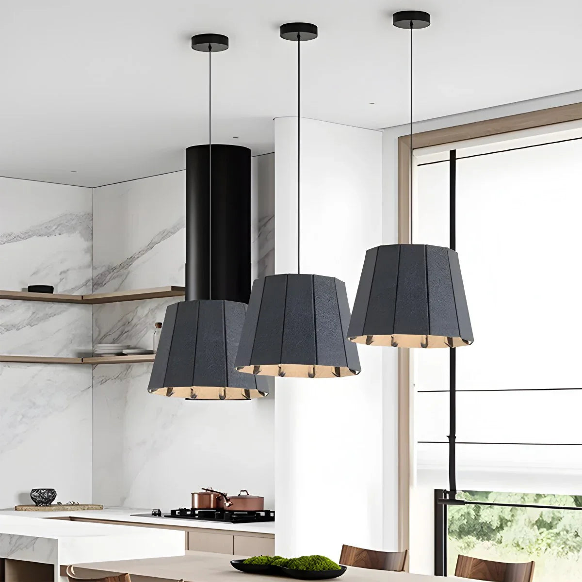 Feyran Splicing Board Circular Acoustic Pendant Light