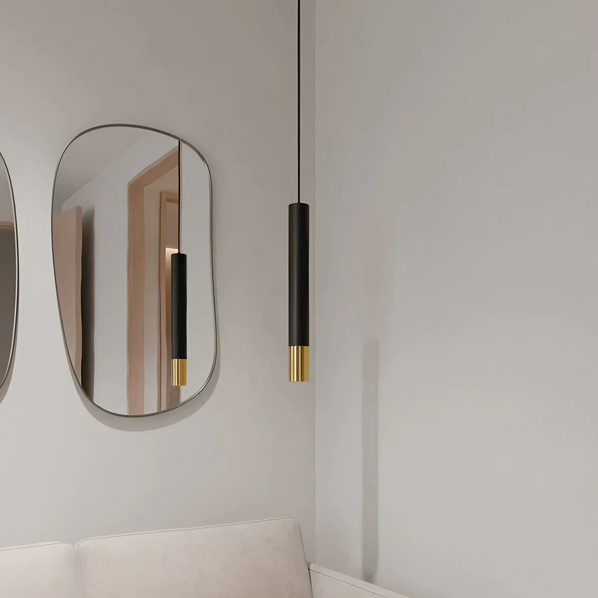 Feyran Stark Long Tube Pendant Light for Bedroom