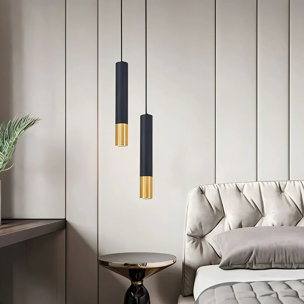 Feyran Stark Long Tube Pendant Light for Bedroom