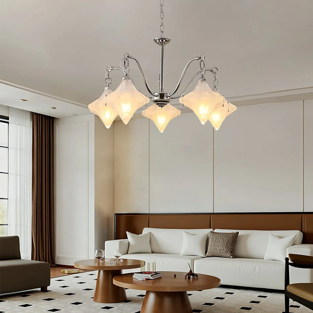 Feyran Sylume Star-Shaped Chandelier for Living Room