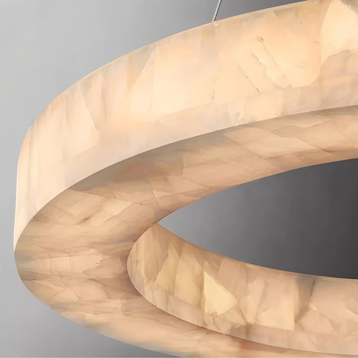 Feyran Teva Round Spanish Alabaster Chandelier for Living Room