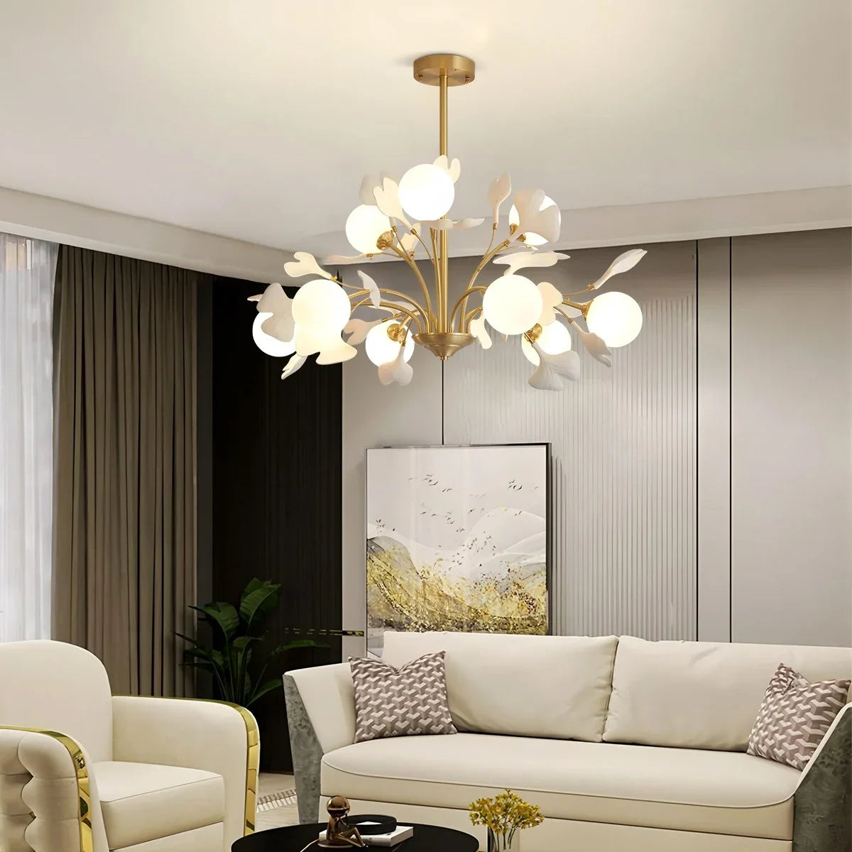 Feyran Thalassa Ginkgo Chandelier for Living Room
