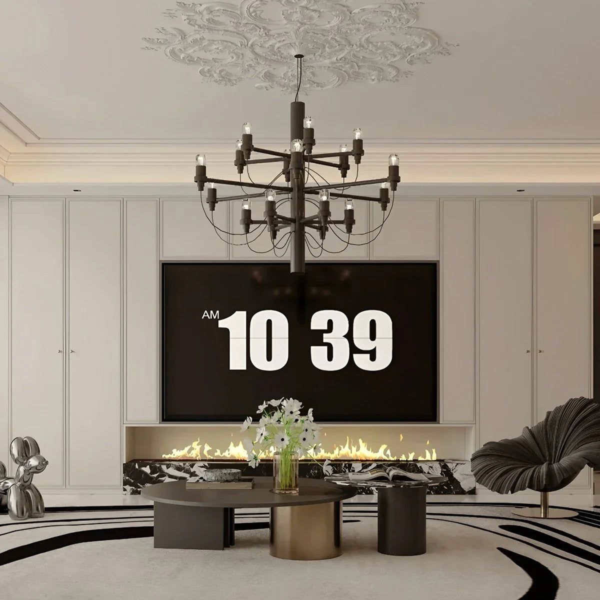 Feyran Tiered Modern Candle Chandelier