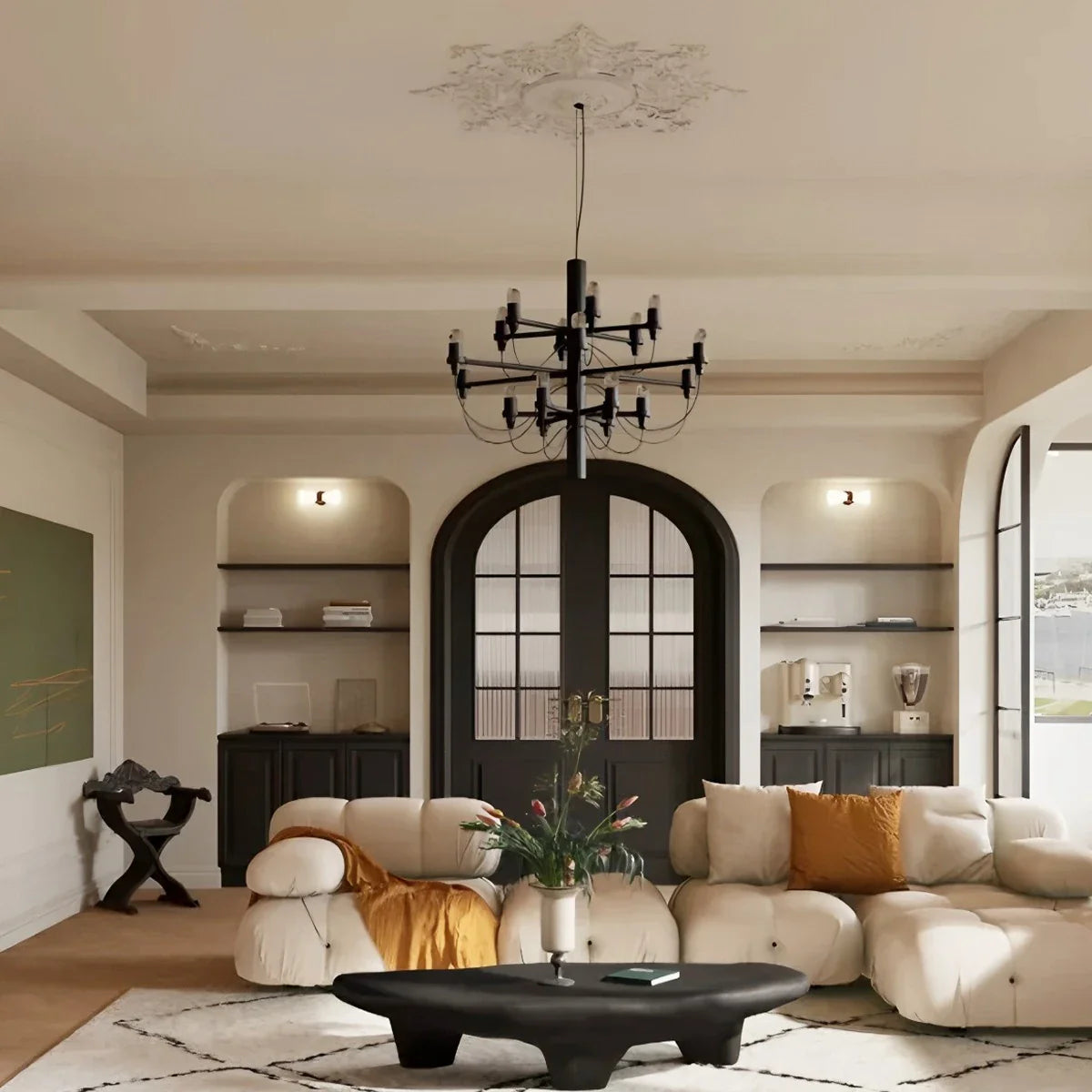 Feyran Tiered Modern Candle Chandelier