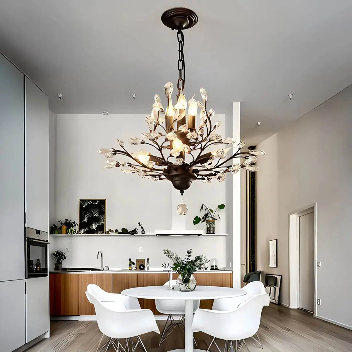 Feyran Tree Branch Crystal Chandelier for Living Room