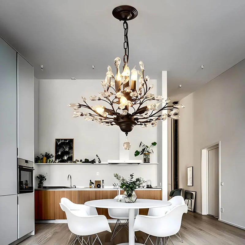 Feyran Tree Branch Crystal Chandelier for Living Room