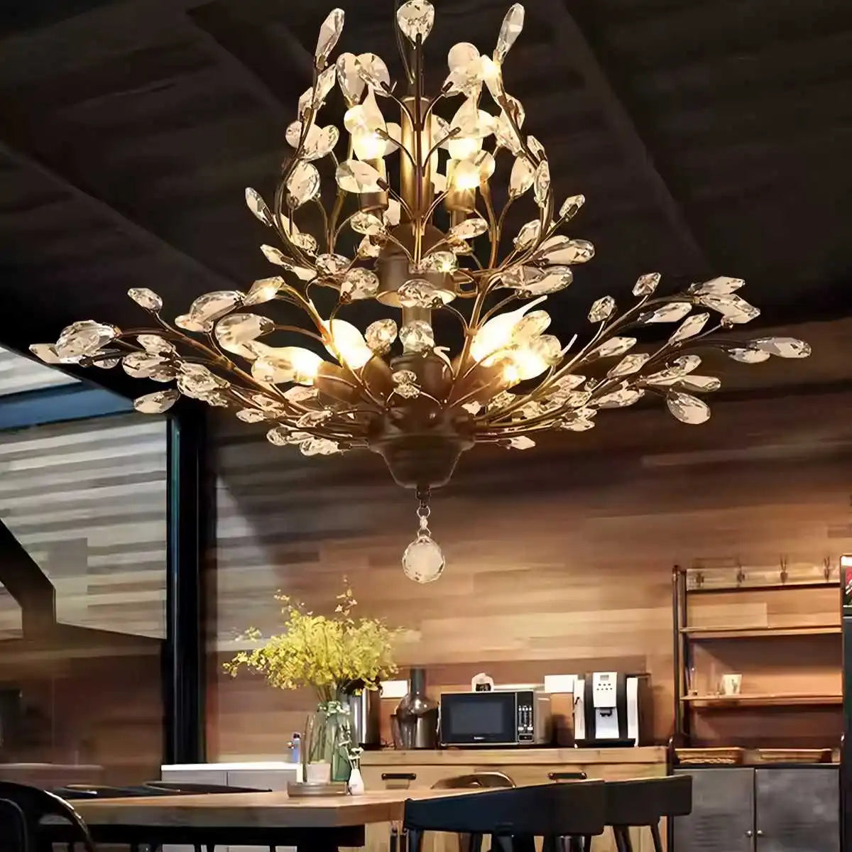 Feyran Tree Branch Crystal Chandelier for Living Room