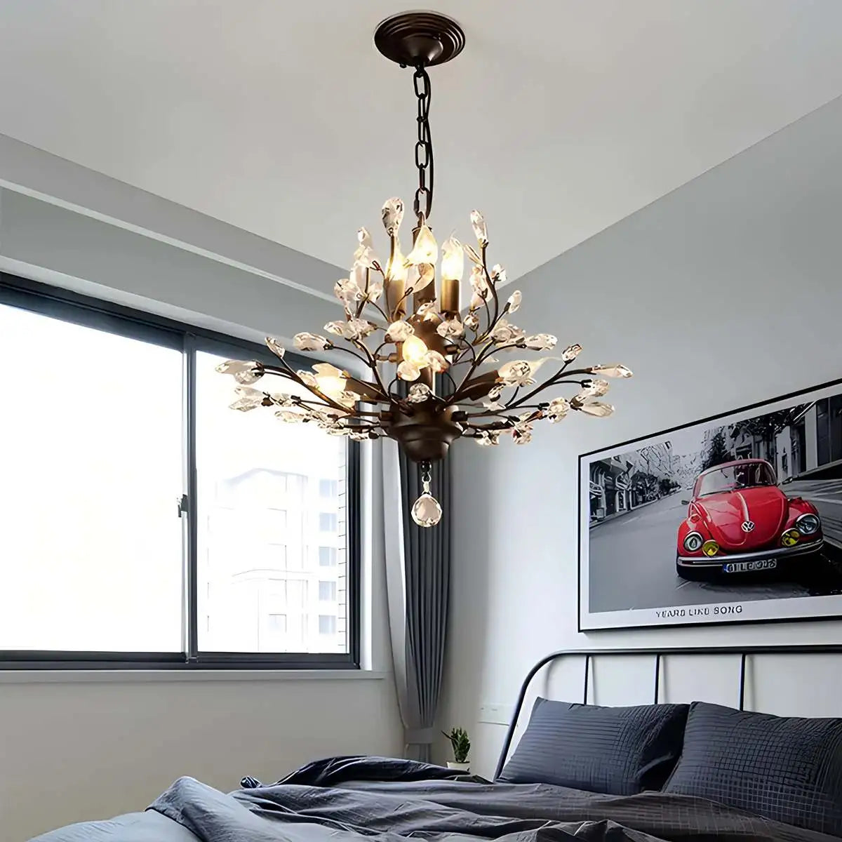 Feyran Tree Branch Crystal Chandelier for Living Room